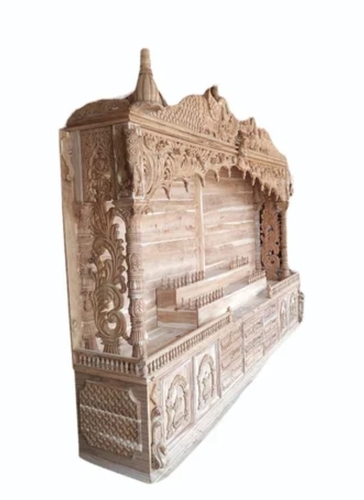 Sagwan Wood Traditional Pooja Temple