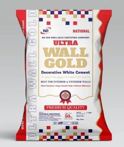 Ultra Wall Gold Decorative White Cement