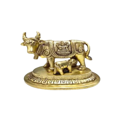 Brass Cow Statue