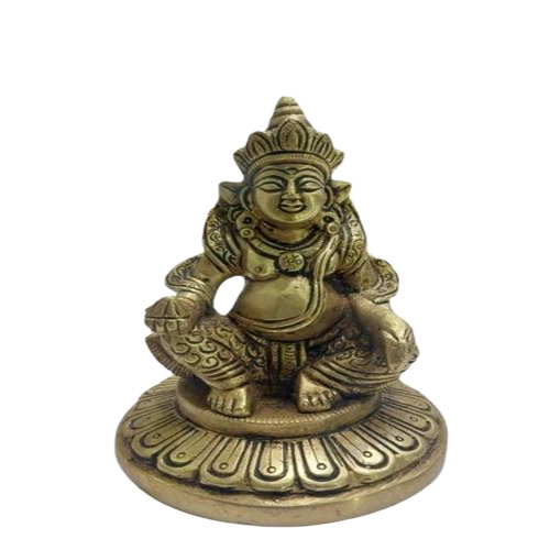 Brass God Kuber Statue