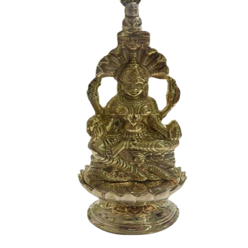Brass Lotus Lakshmi Statue