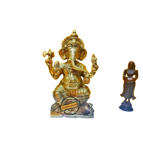 Dancing Brass Ganesha Statue