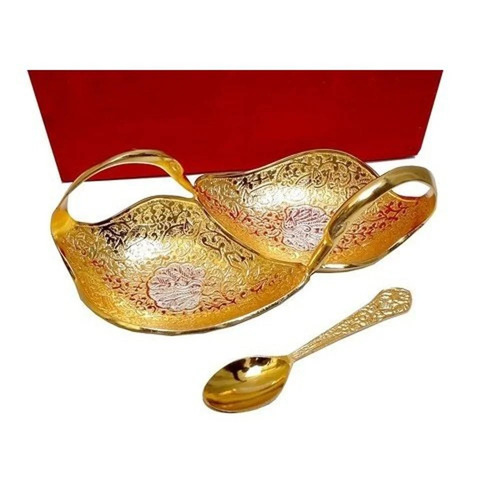 Gold Plated Brass Bowl - Feature: Acid Resistant