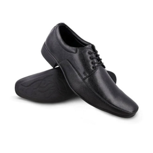 Mens Leather Shoes - Color: Black