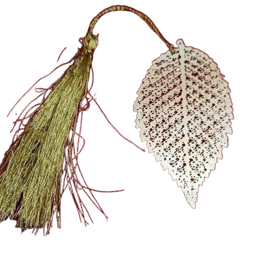 Metal Leaf Design Bookmark
