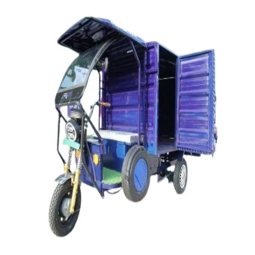 Purple E Rickshaw Container Loader