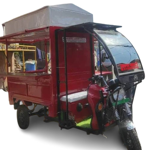 Red Rigid E Rickshaw Loader