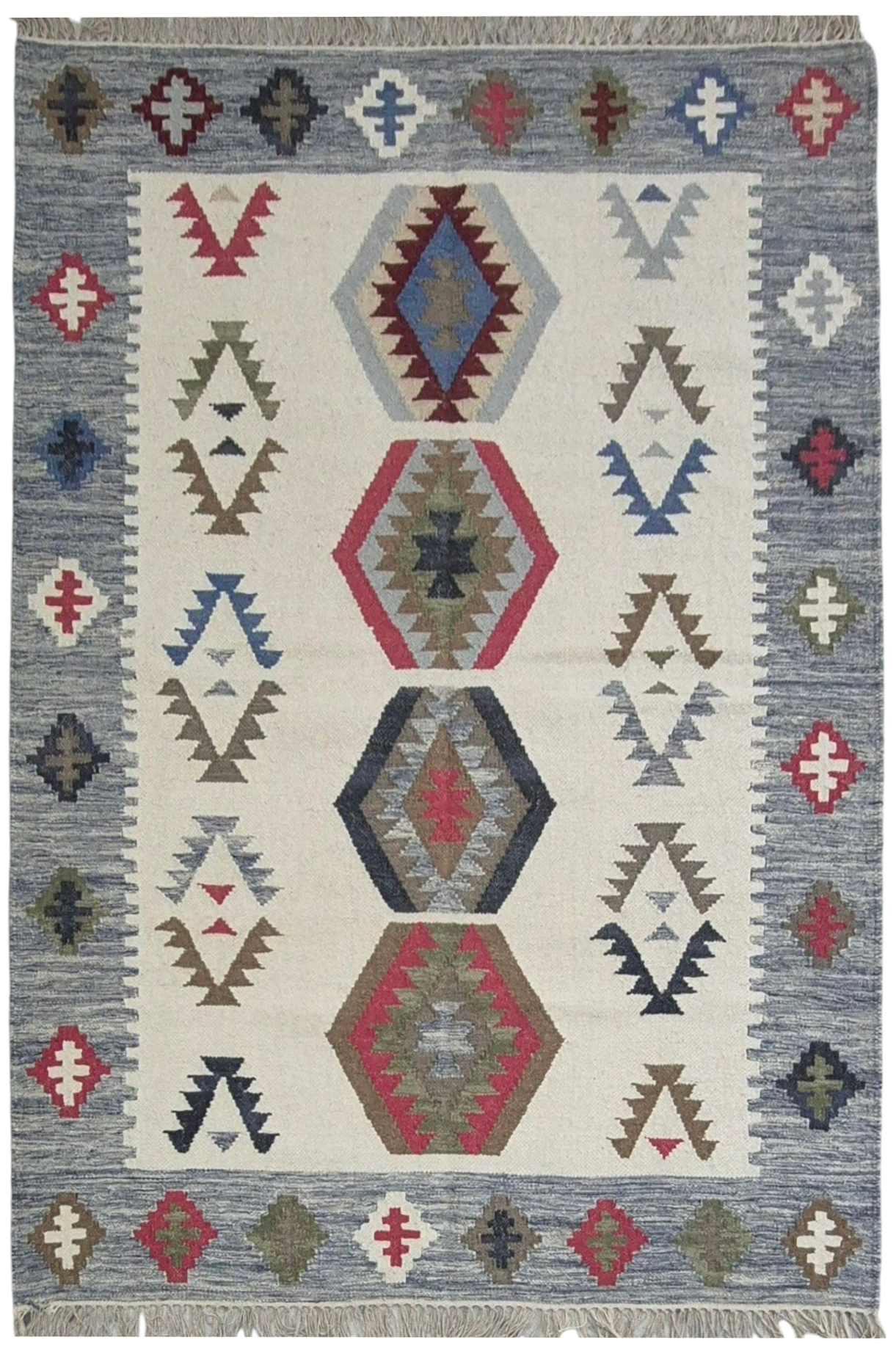 Dinar Hand Woven Woolen Kilim