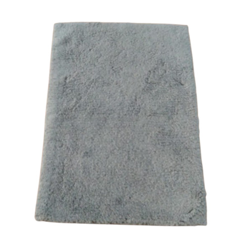 Grey Cotton Tufted Bath Rug