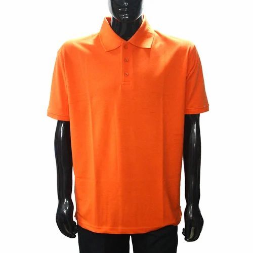 Orange Plain T Shirt