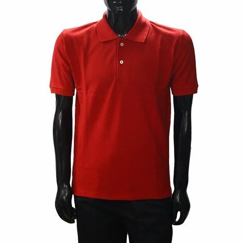 Red Collar T Shirt