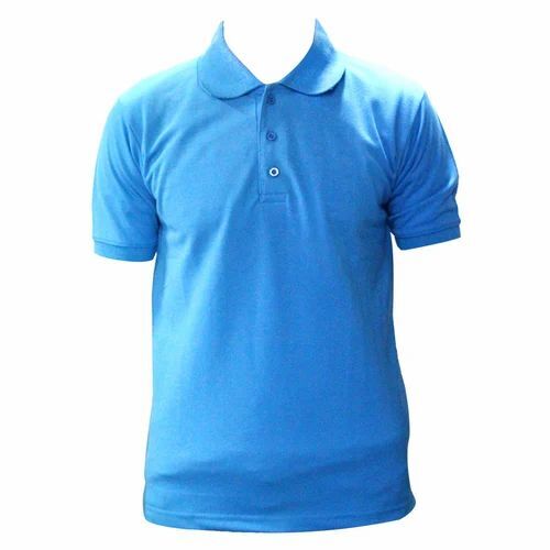 Sky Blue Cotton T Shirt