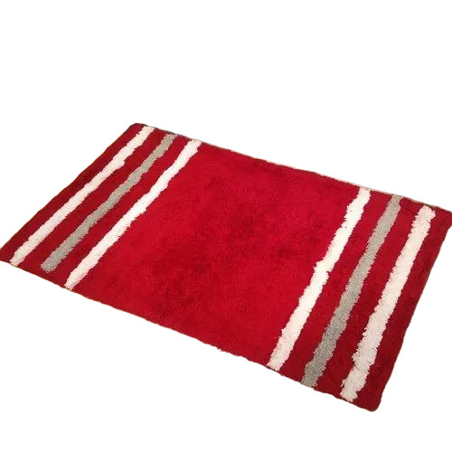 Cotton Door Mat - Color: Red