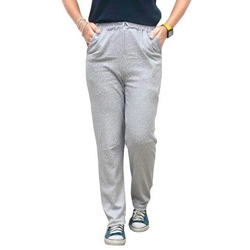 Ladies Grey Cotton Lower