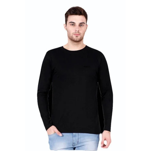 Men Large Cotton Round Neck T Shirt