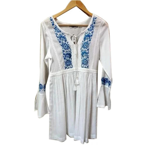 Modern Cotton Tunic - Color: White