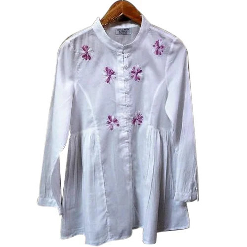 Short Cotton Tunic - Color: White