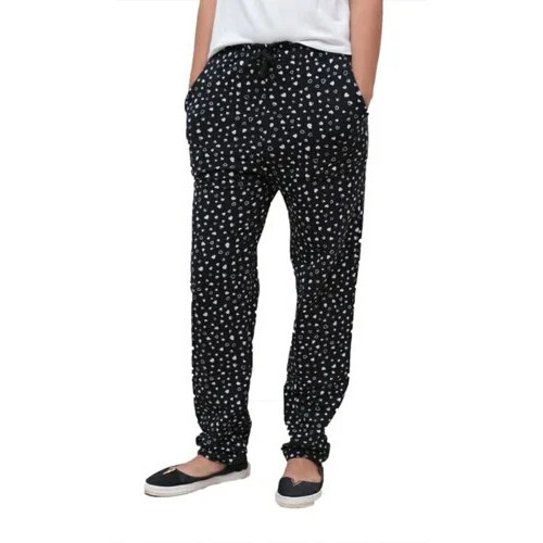 Women Black Cotton Lower
