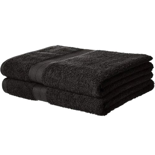 Cotton Black Bath Towel