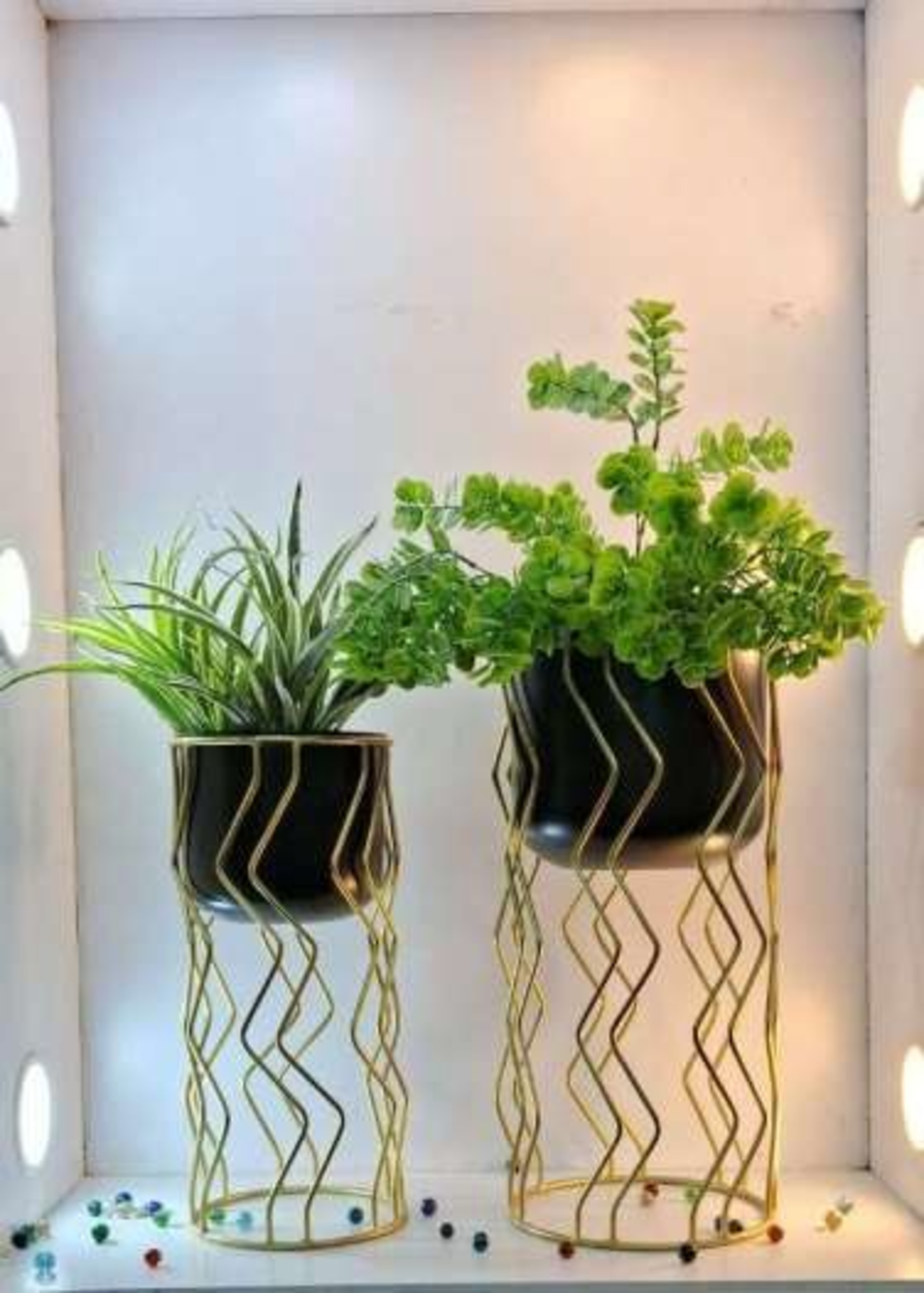 Metal Iron Planter Set Of 2