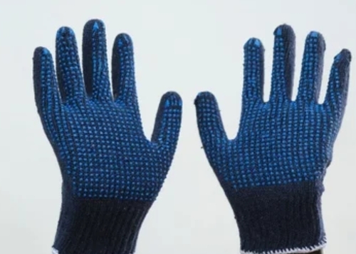Blue Dotted Hand Gloves