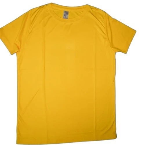 Men Yellow Cotton T Shirt