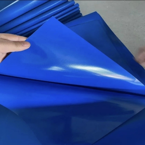 Pvc Coated Fabric Role Blue Big Size
