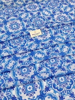 Viscose Printed Organza Fabric