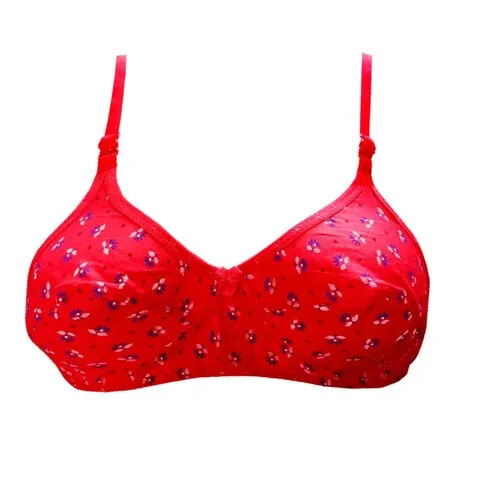 Women's Cotton Printed Bra Full Cover Non Padded