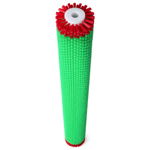 Cylindrical Pharmacutical Roller Brush - Bristle Color: Red