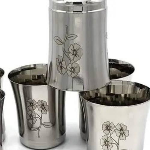 Flower Steel Glass