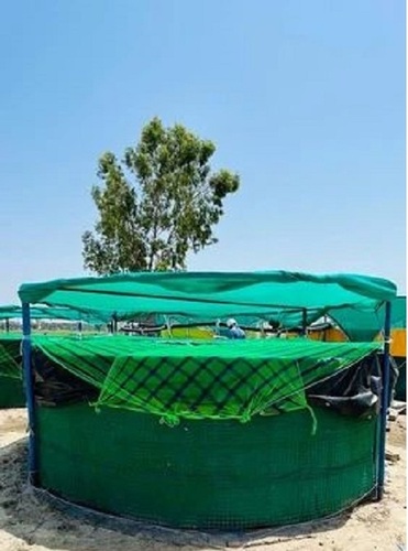 1000 L Biofloc Fish Farming Tank - Color: Green And Blue