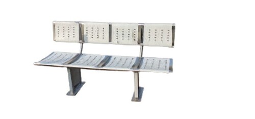 4 Seater Stainless Steel Bench