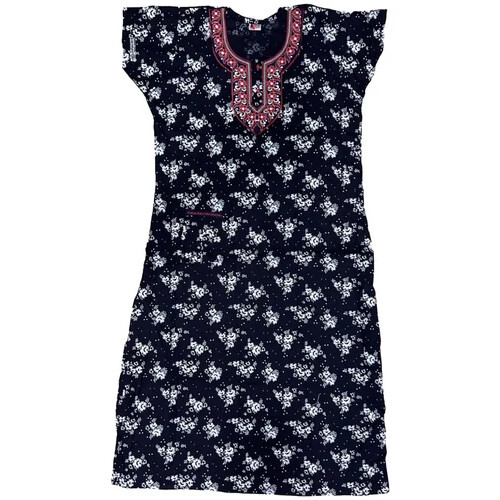 Ladies Printed Cotton Nightgown