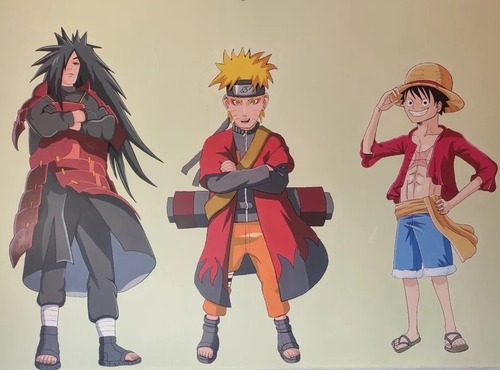 Naruto Animi Cartoon Wall Painting 3d