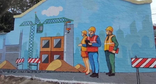 Street Wall Painting Railway
