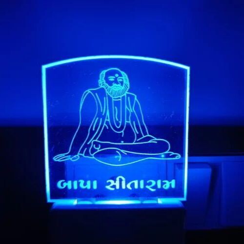 Bapa Sitaram 3d Illusion Led Lamp