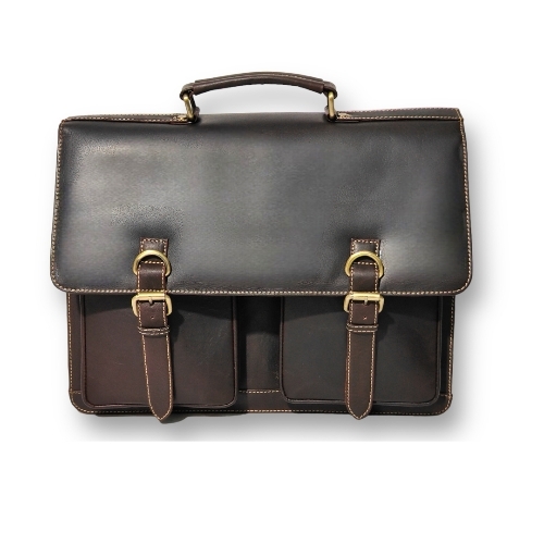 Dark Brown Office Leather Bag