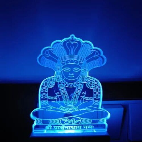 God Parshwanath 3d Illusion Led Lamp