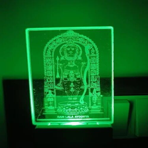 Ram Lala Multicolor 3d Illusion Led Lamp