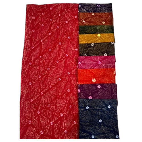Vardhana Tye Dye Bandhej Nighty Fabric - Attributes: Tear-Resistant