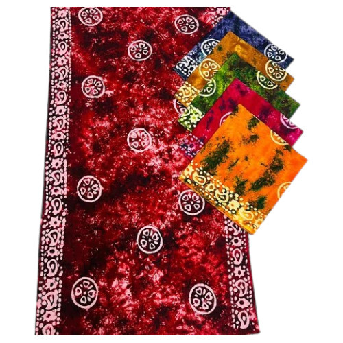 Vardhana Tye Dye Batik Prints Nighty Fabric