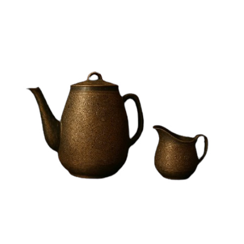 Brass Tea Pot And Cup