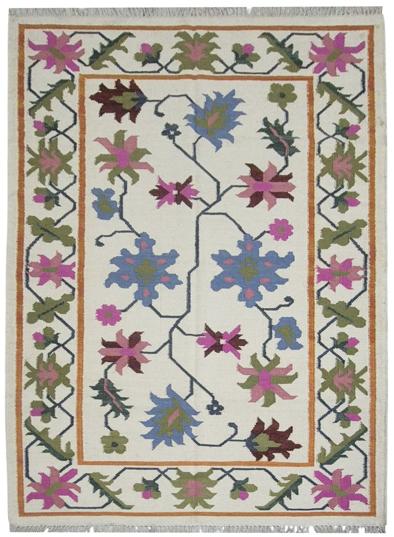 Hand Woven Woolen Kilim ND-25019