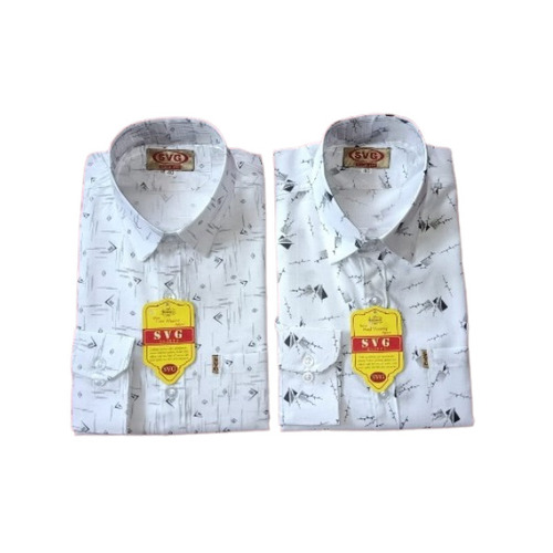 Mens Printed Cotton Shirt