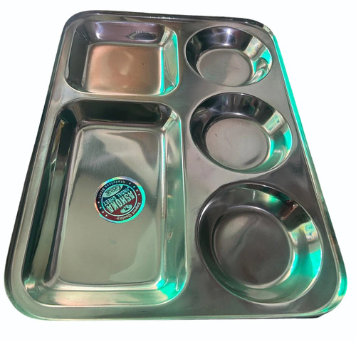 Stainless Steel Compartment Plate