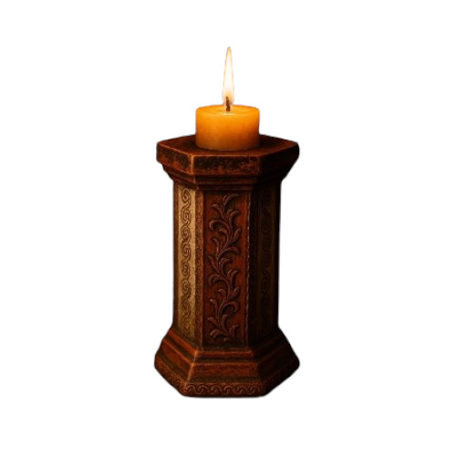 Wooden Candle Stand - Features: Eco Friendly