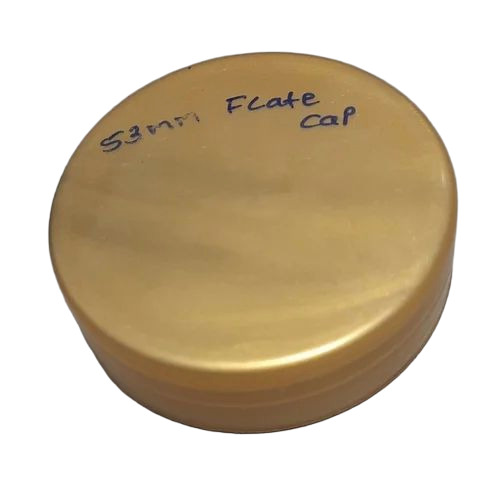 53 Mm Flat Plastic Cosmetics Jar Cap - Color: Multiple