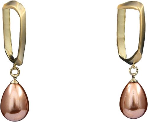 Brown Pearl Earrings - Gender: Girl