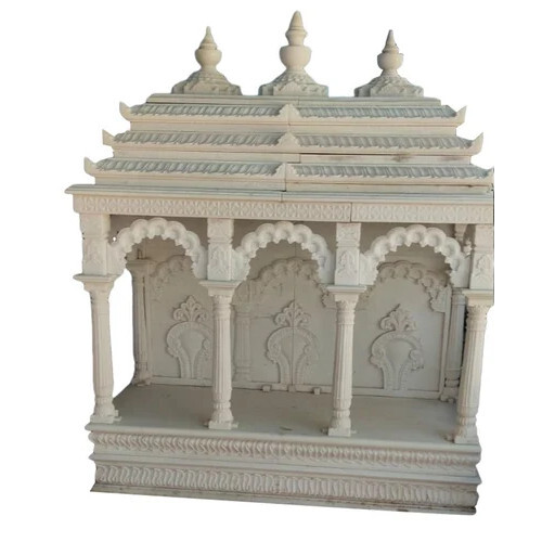 White Marble Outdoor Temple - Color: 3 X 2.5 Feet